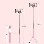 Selfie Stick Handheld Extendable Monopod With mirror Shutter Remote Mini Tripod For iPhone