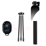 Selfie Stick Handheld Extendable Monopod With mirror Shutter Remote Mini Tripod For iPhone