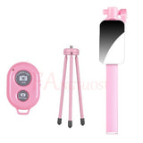 Selfie Stick Handheld Extendable Monopod With mirror Shutter Remote Mini Tripod For iPhone