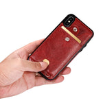 Leather wallet phone wallet with strap