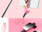 Selfie Stick Handheld Extendable Monopod With mirror Shutter Remote Mini Tripod For iPhone